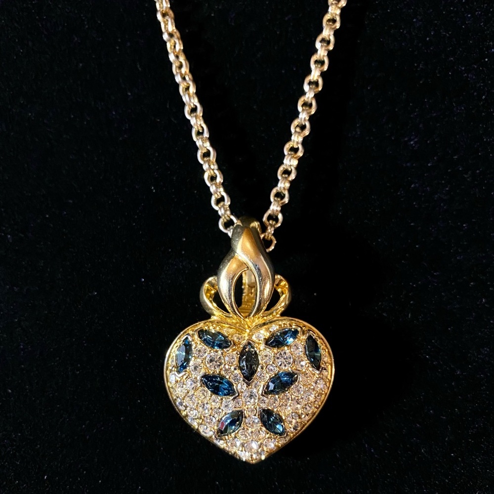 Vintage Nolan Miller Heart Pendant Necklace - Picture 14 of 17